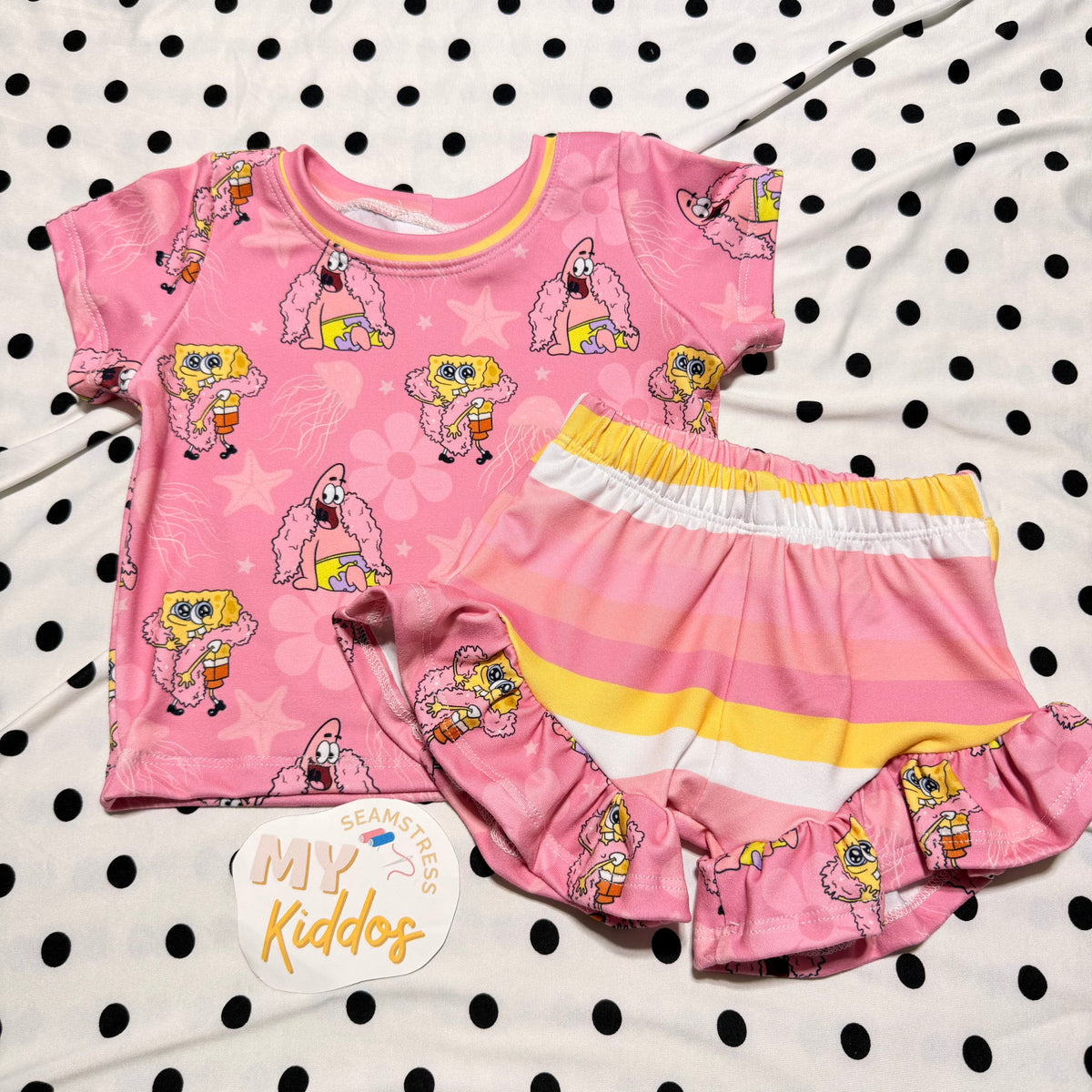 6/9m SET tee and ruffle shorties rts
