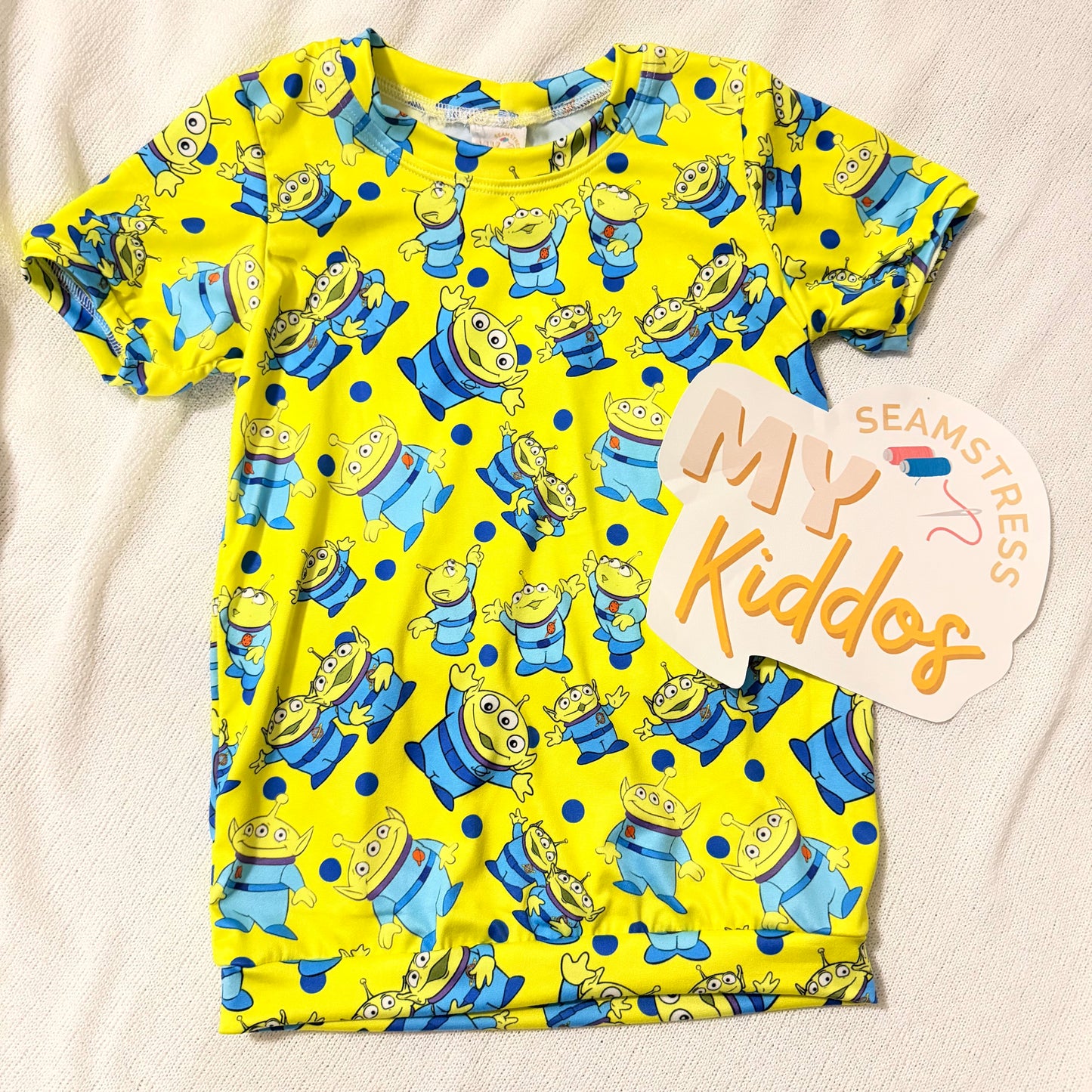 5-6 handmade simple tee RTS