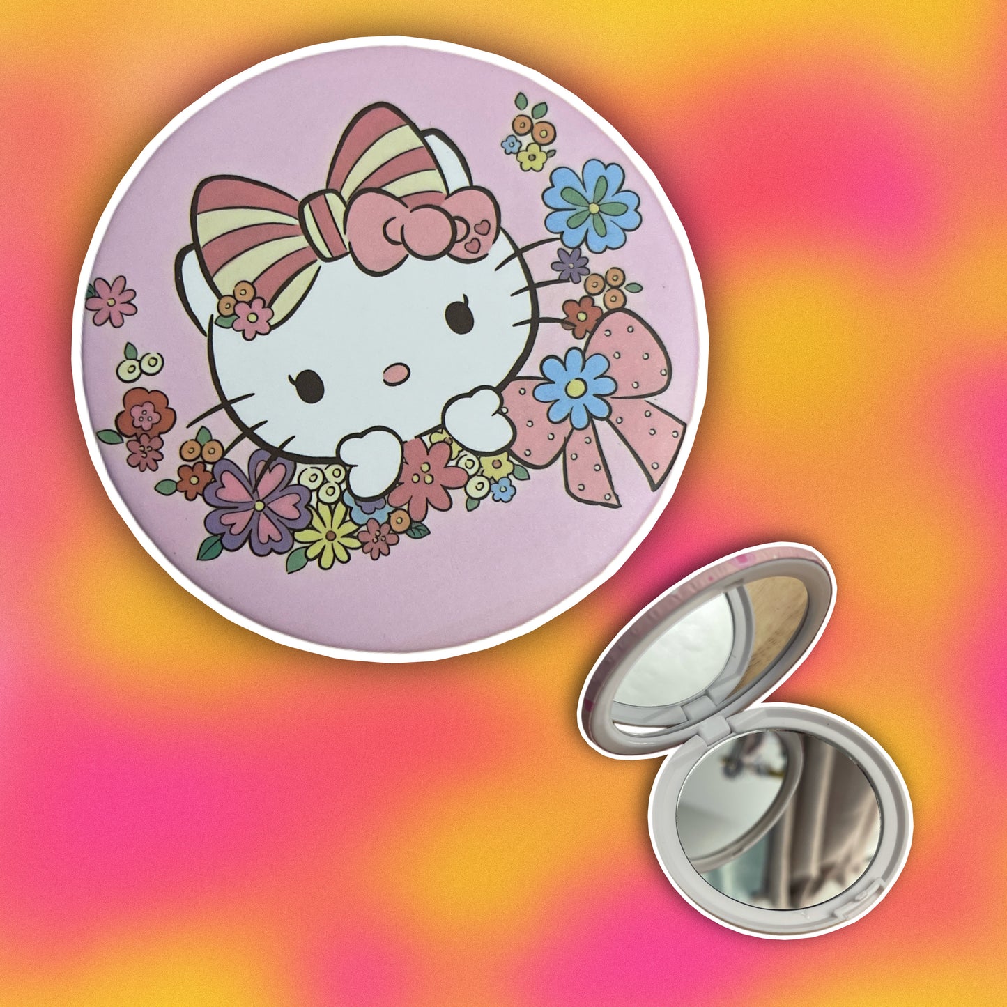 HK compact mirror 3"x3" RTS bow