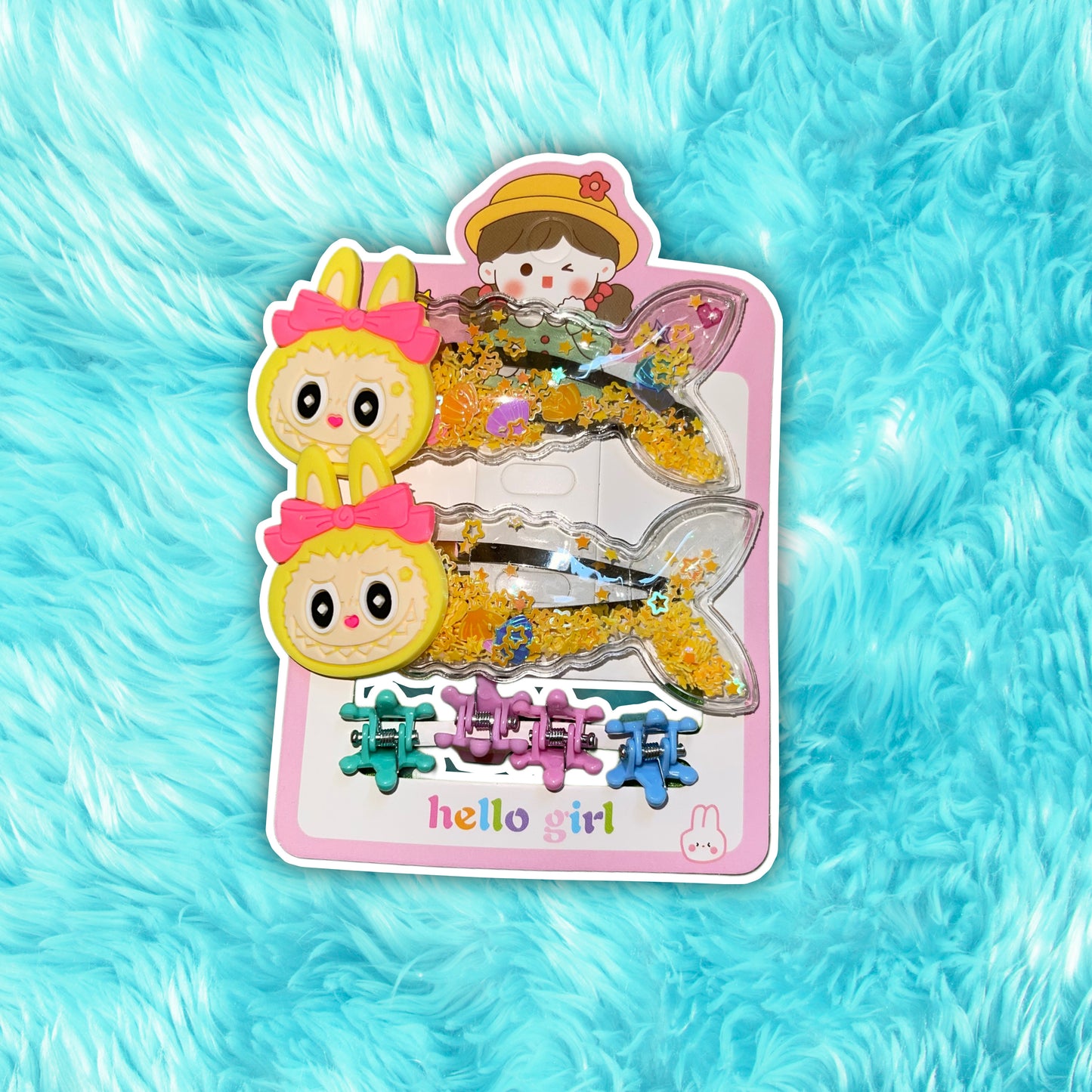 la bubu hair clips light yellow