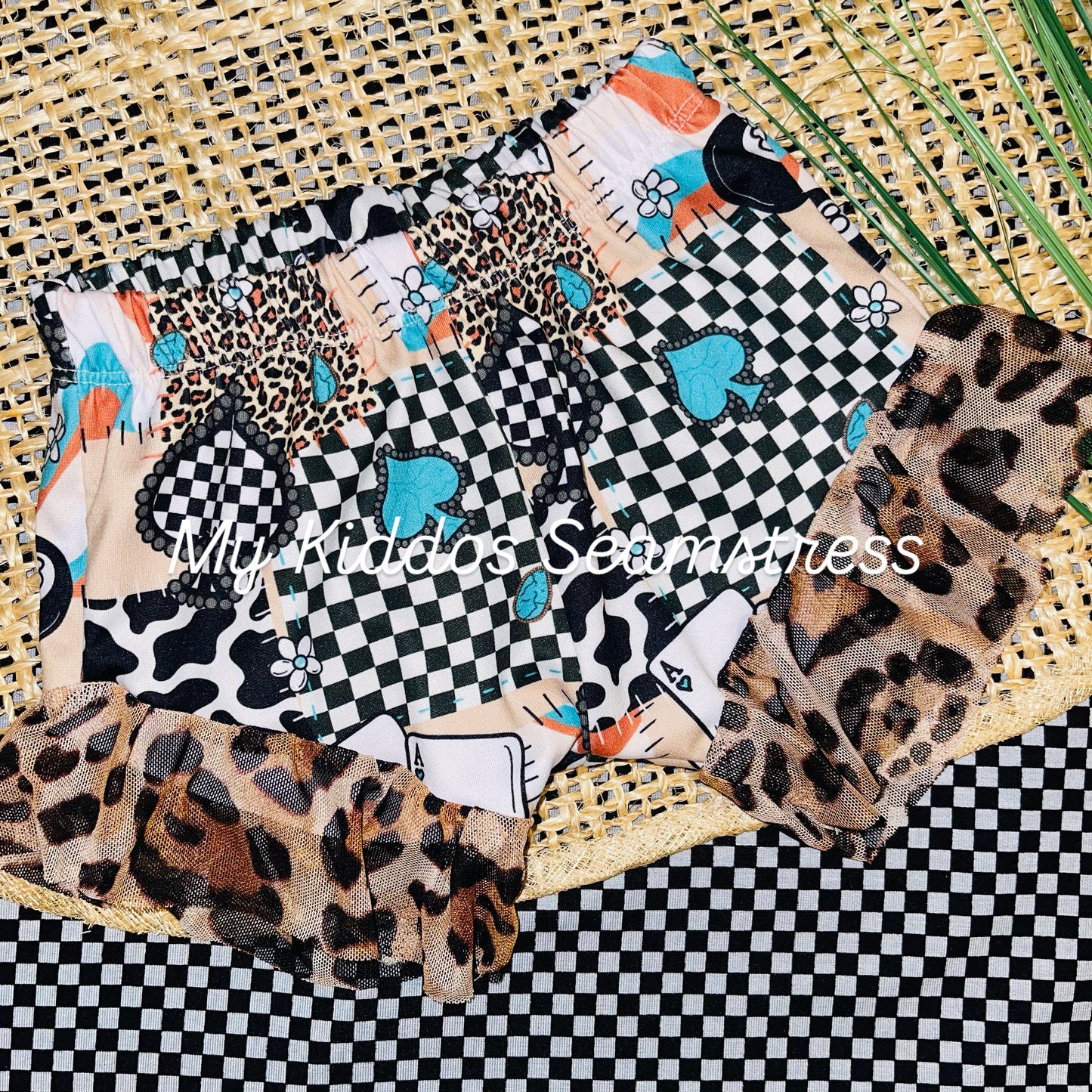 12/18m leopard ruffle shorties RTS