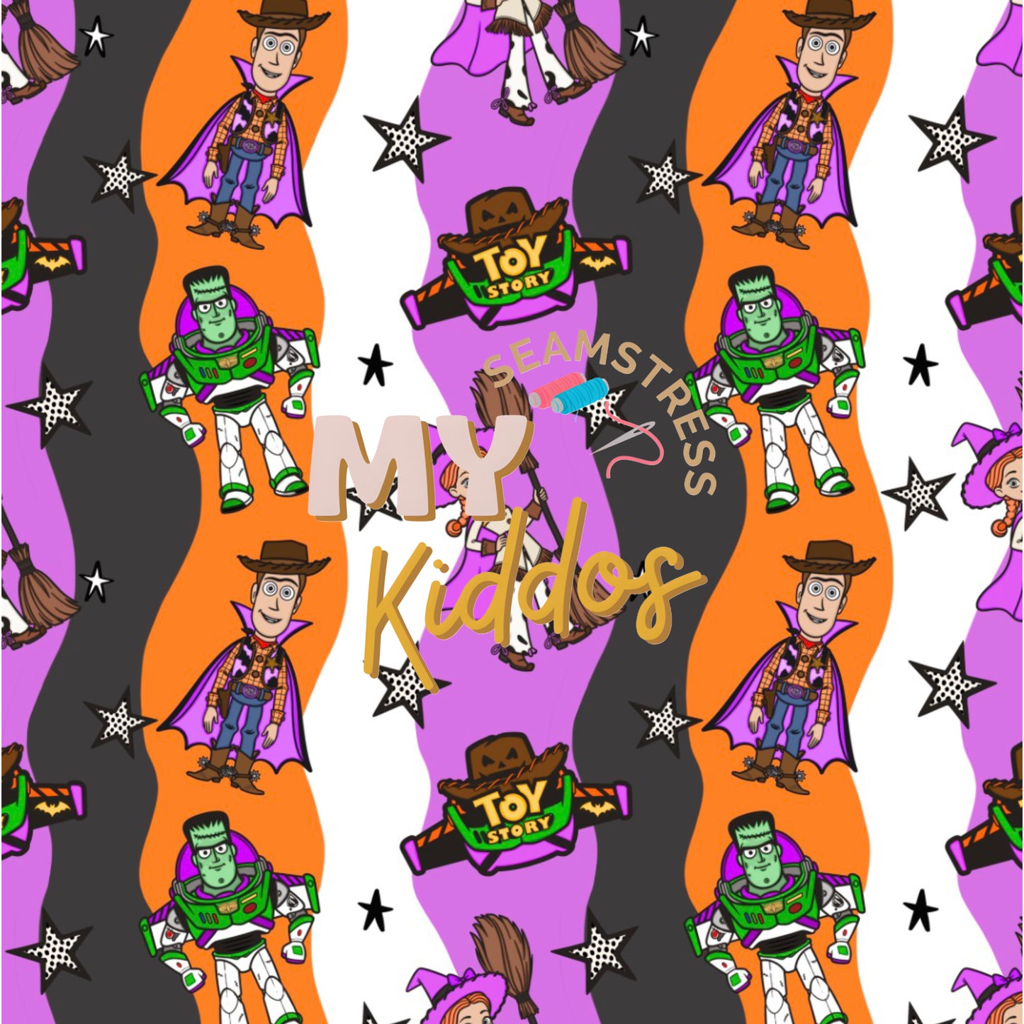 Cina-Halloween story:18/24m harem romper ss-PL- add envelope back