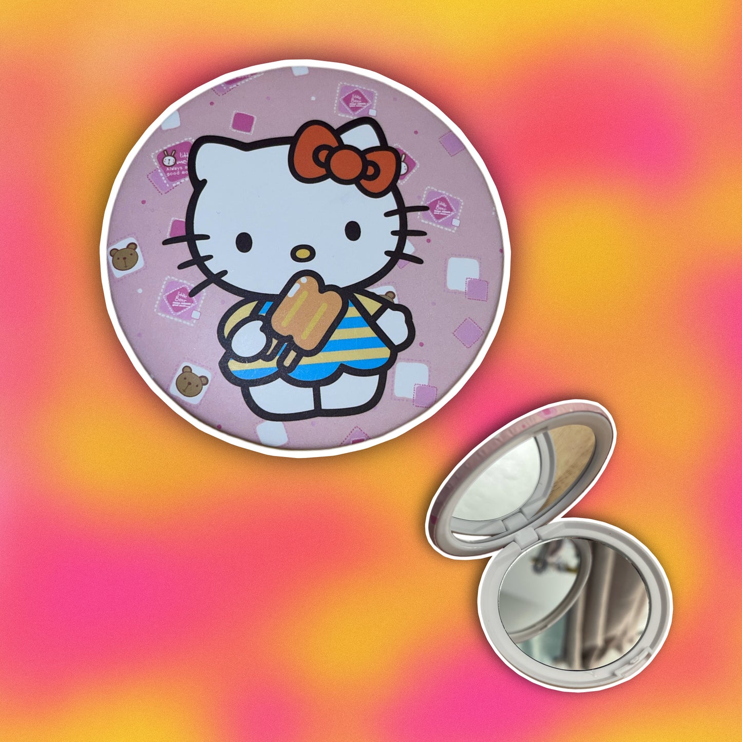HK compact mirror 3"x3" RTS popsicle