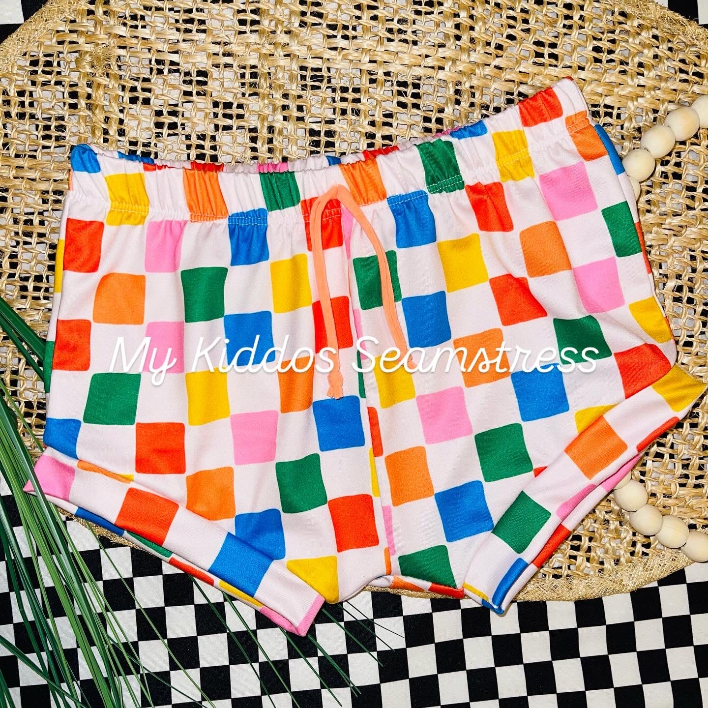 5t seaside garden checkered shorties and blue urban rib nostalgia tank RTS set