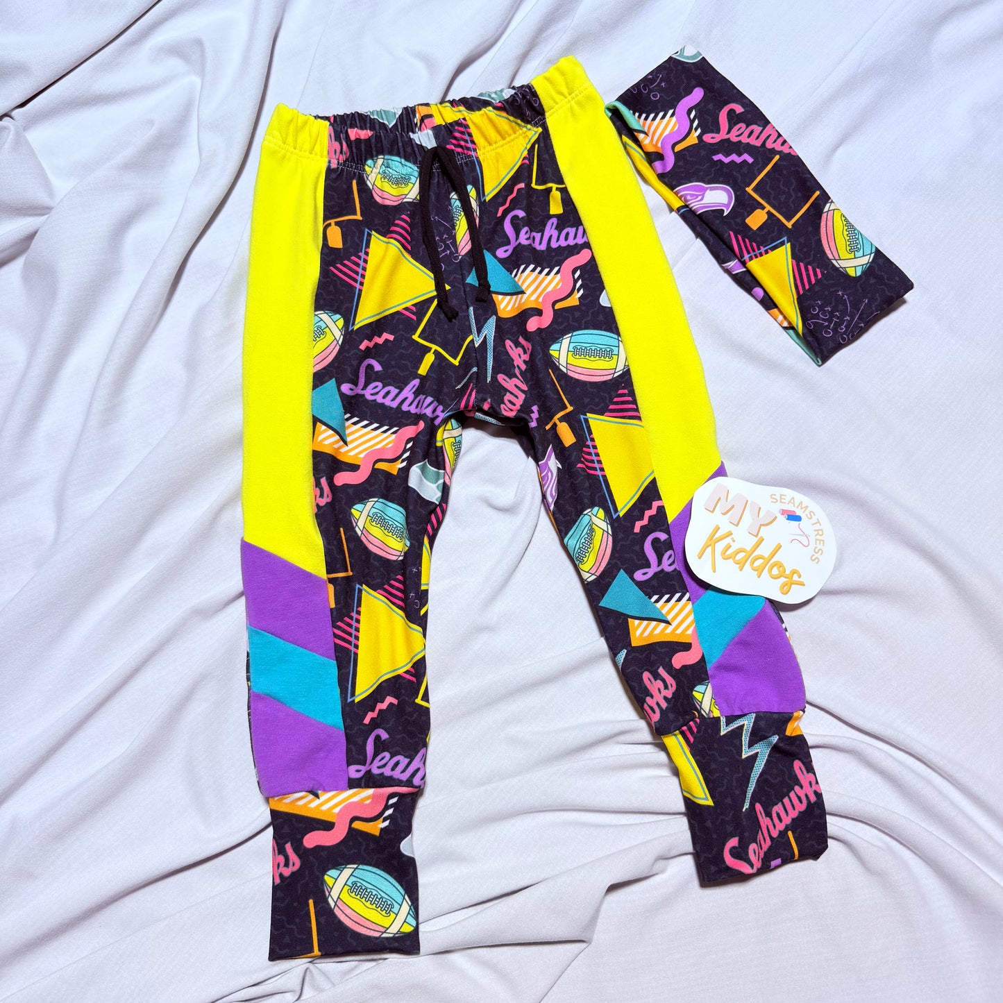 18/24m retro joggers & headband for mom RTS