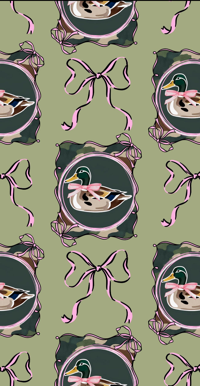 ITEM OF THE WEEK! Mallard Duck Bow Lounge Sweatshirt Pink Trim 20 BD DAY TAT
