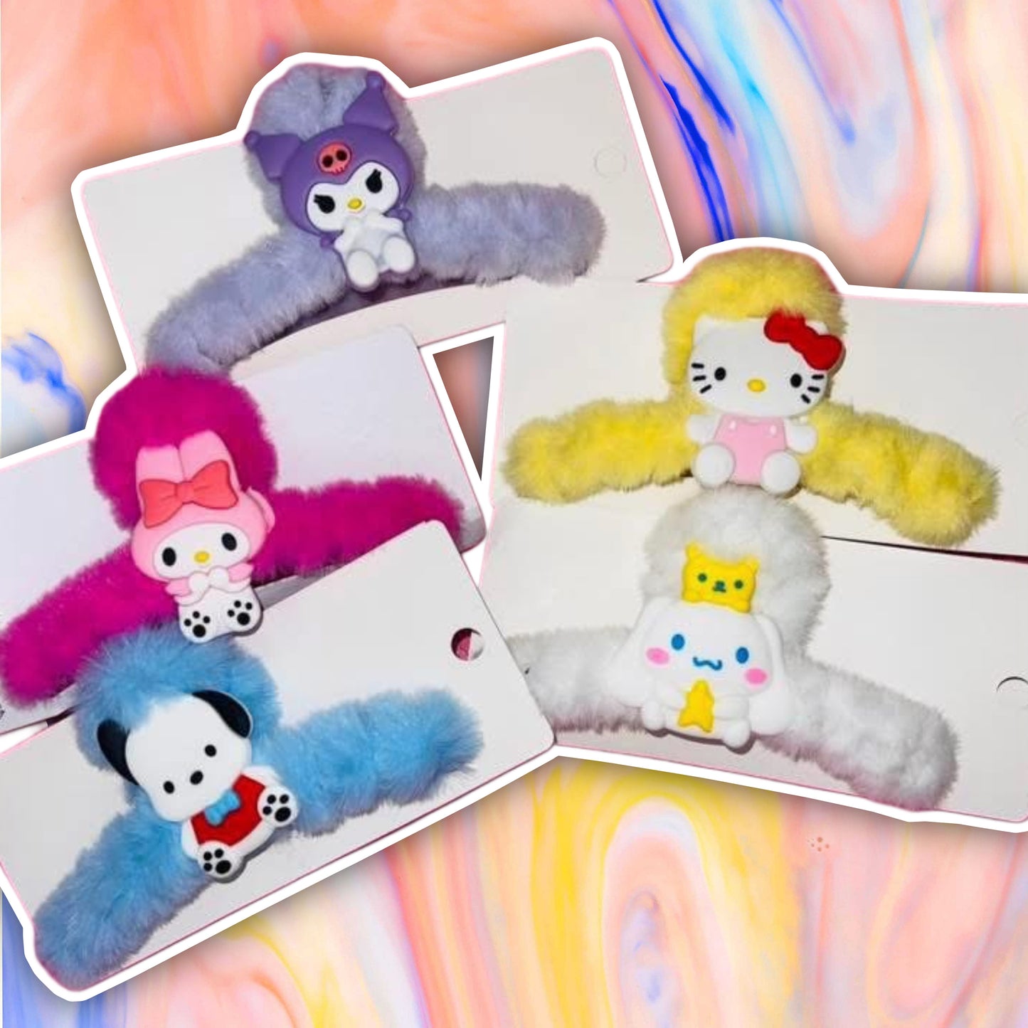Bundle of 5 san rio clips RTS