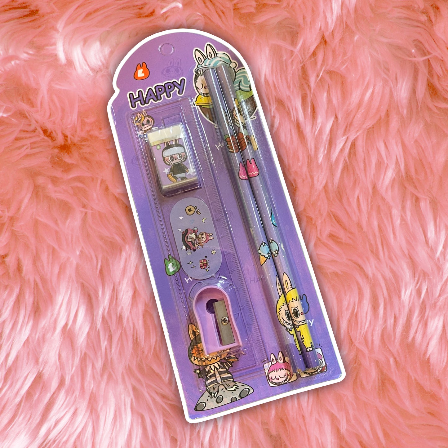 la bubu pencil set purple