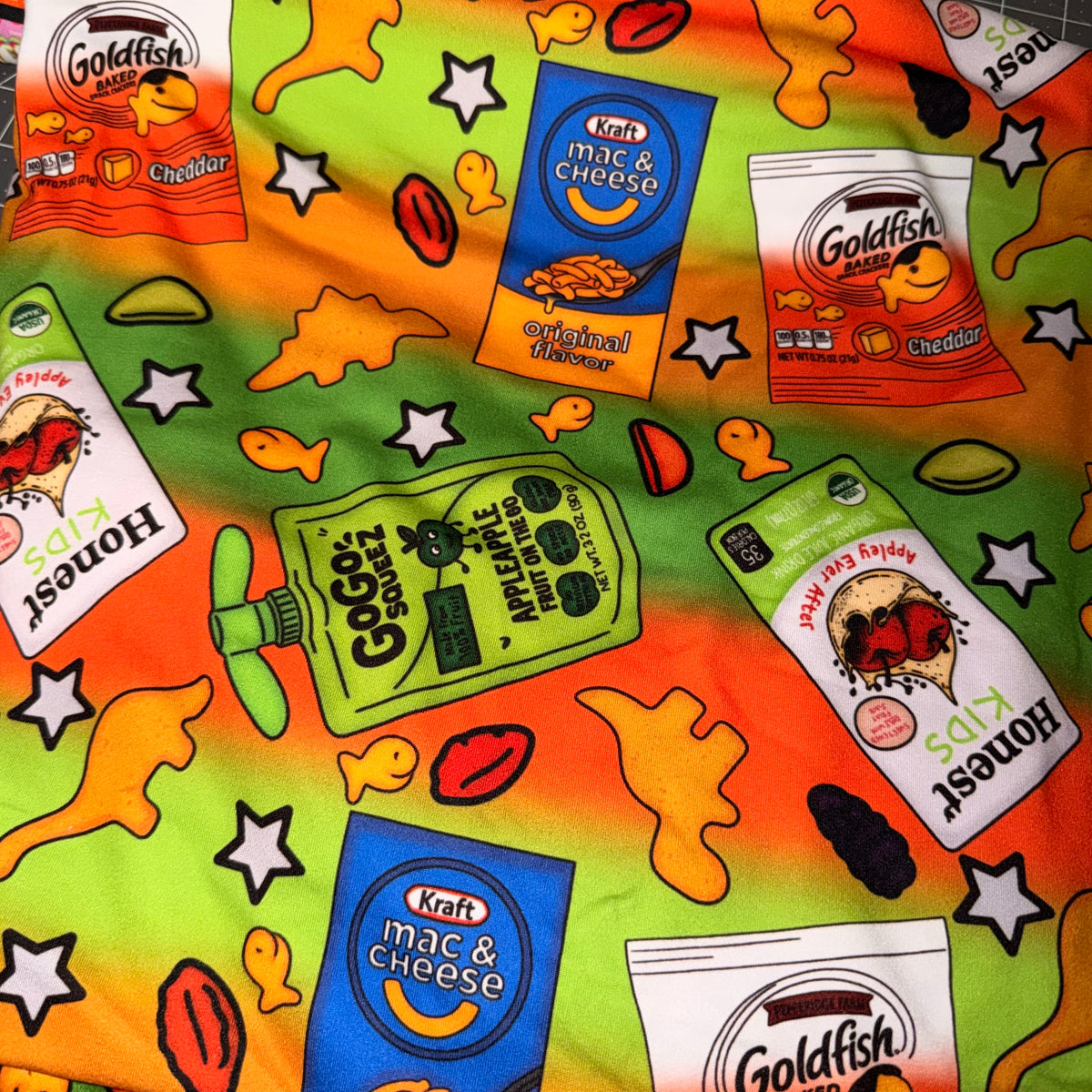 Tori- snacks fabric: ss medium adult oversized tee 5/10 BD TAT