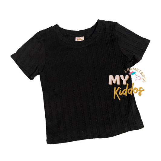 size 14 black cable knit  pre-loved top good condition
