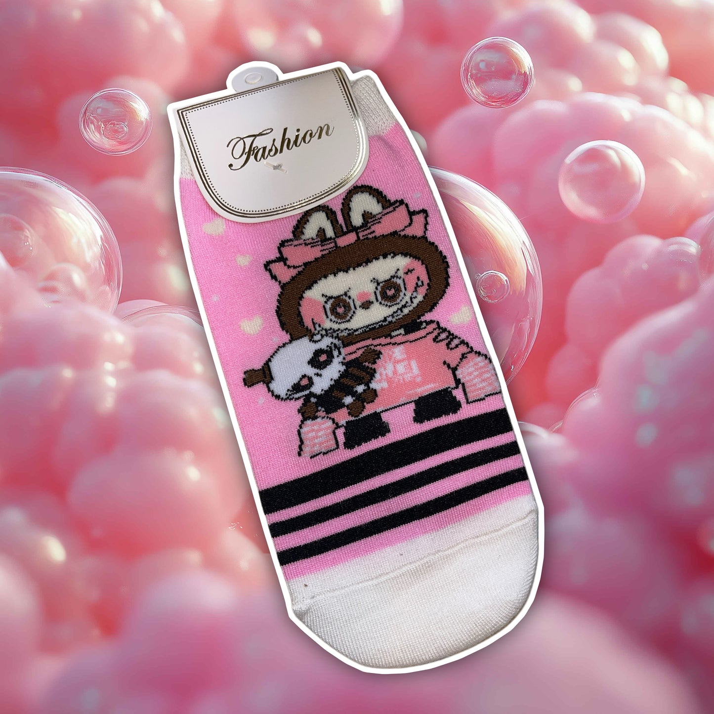 la bubu socks OS pink