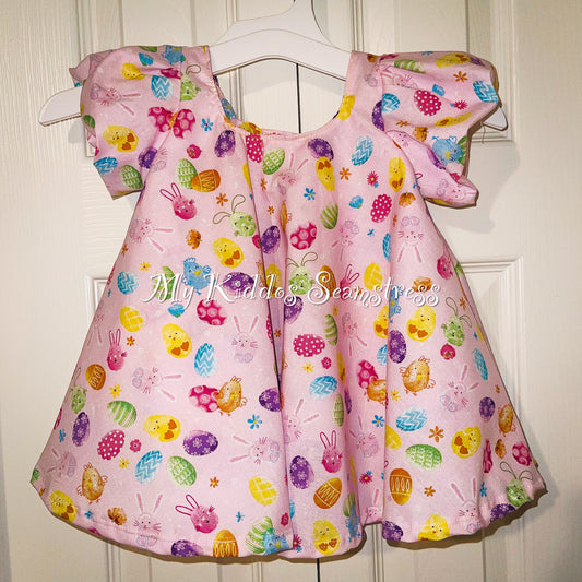 Size 12m Easter Abilene Dress RTS cotton woven