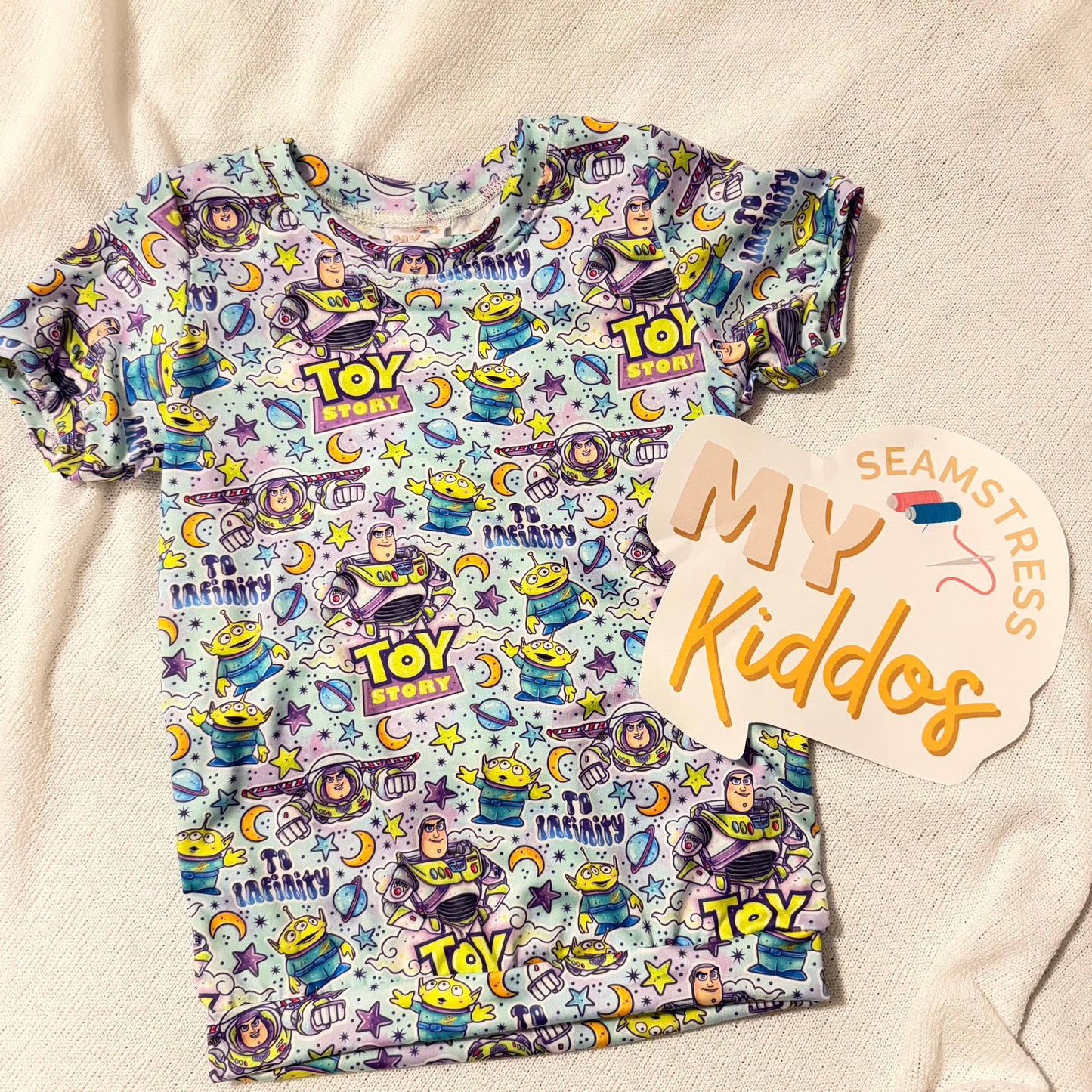 3/4  handmade simple tee RTS