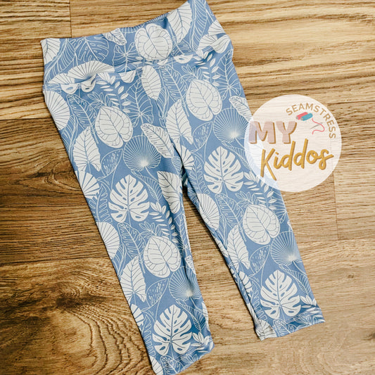 6/9M MONSTERA LEGGINGS RTS BLUE