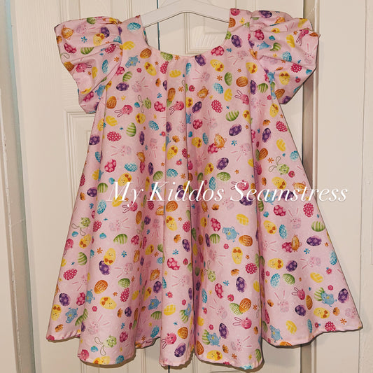 Size 6 Easter Abilene Dress RTS cotton woven