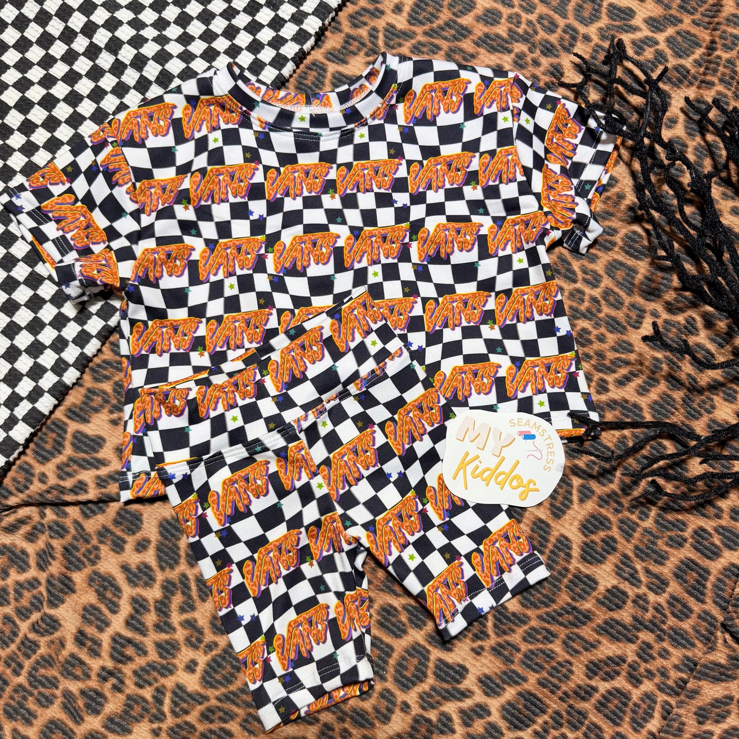 6/9m set oversized tee & biker shorts rts
