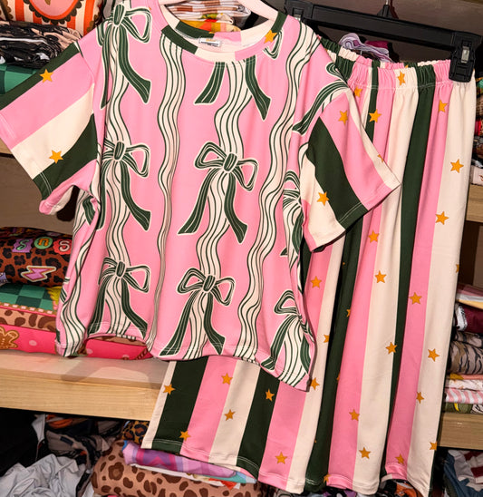 5T SET oversized tee & flowy pants RTS