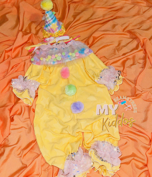 12/18m pastel clown outfit RTS