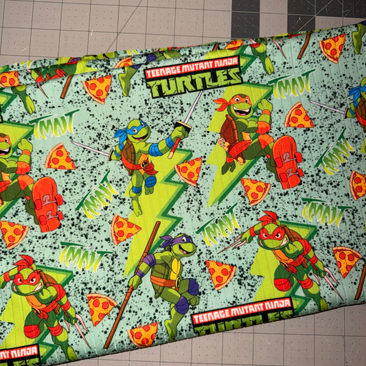 Jaymie- ninja turtles fabric: 2/3 Lounge sweatshirt  20-25 BD TAT