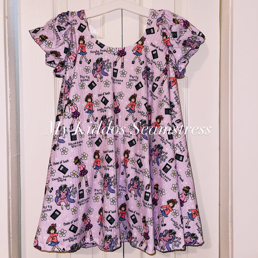 Size 7 Junie B. Abilene Dress RTS rib knit