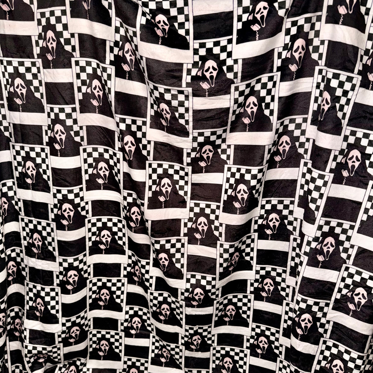 80"x65" minky blanket single layer soft on both sides RTS ghostface