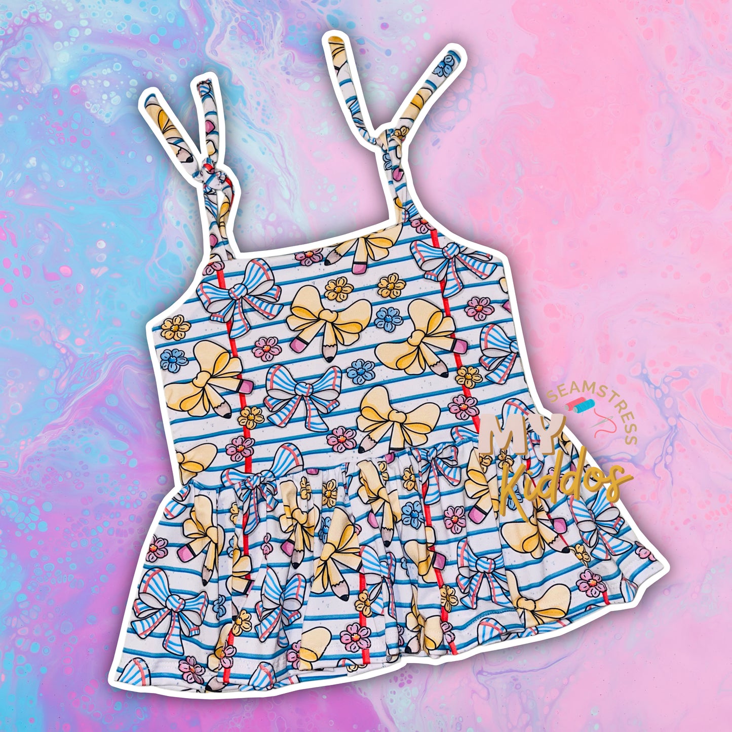 SCHOOL BOWS: SWEET PEA TOP 20 BD TAT