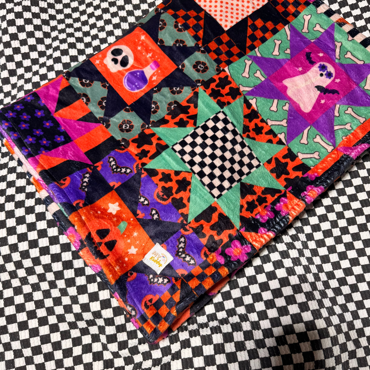 40"x65" minky blanket single layer soft on both sides RTS halloween