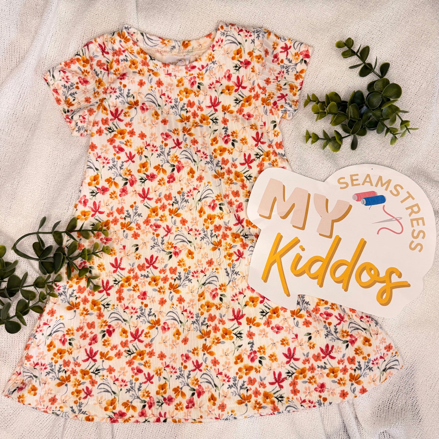 12m handmade swing dress rts