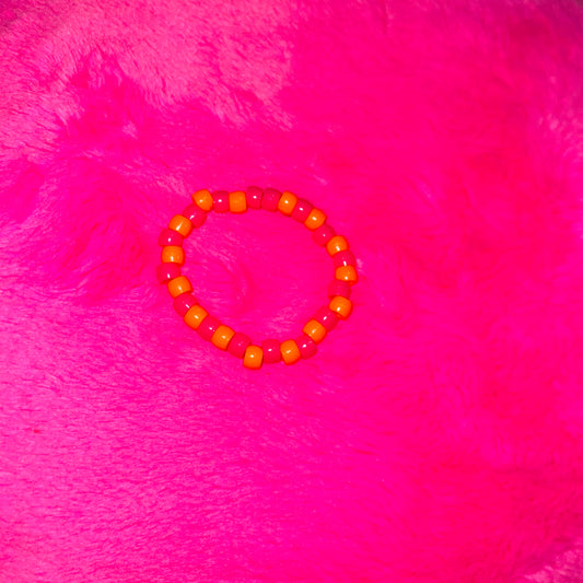 Pink & orange bracelet RTS