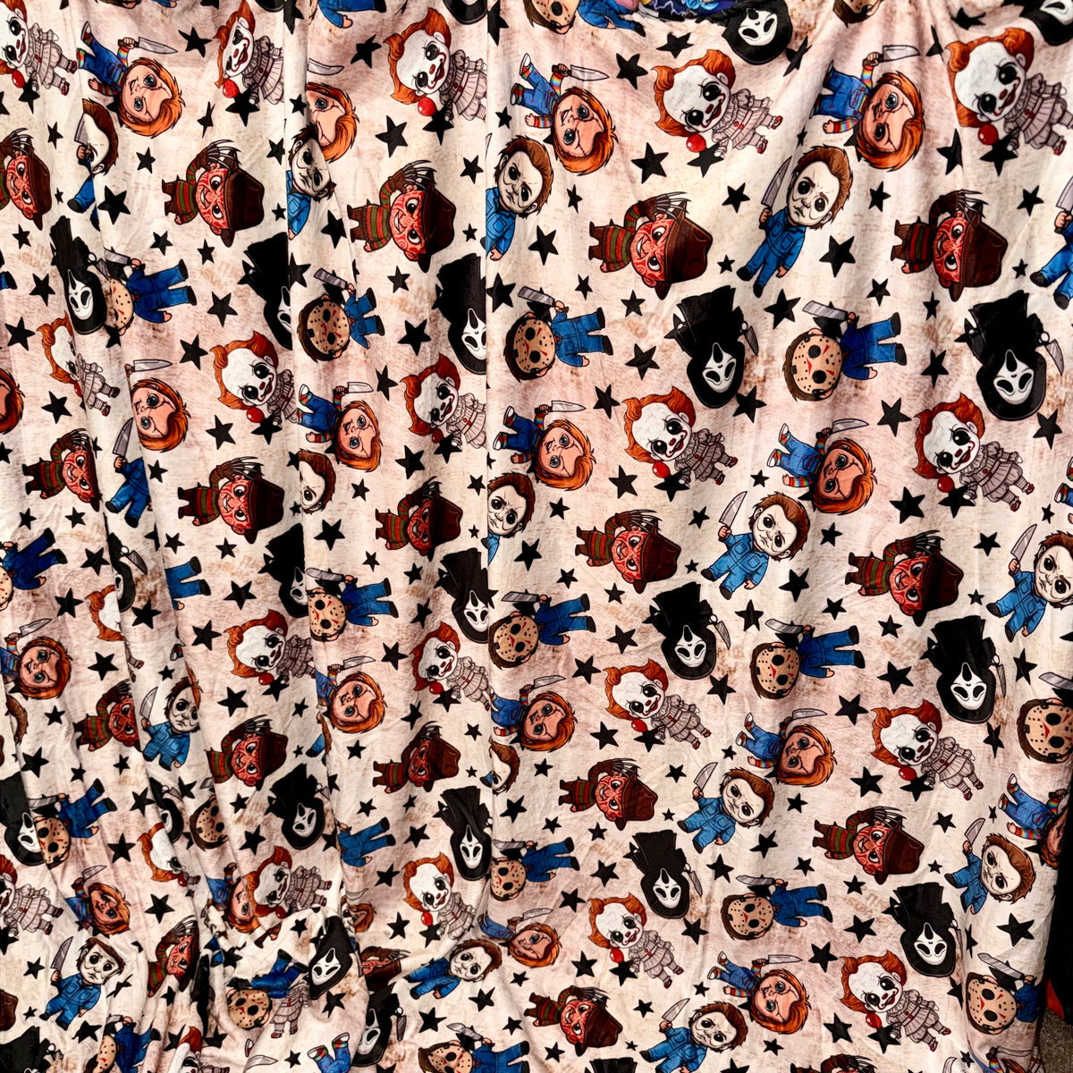 80"x65" minky blanket single layer soft on both sides RTS horror