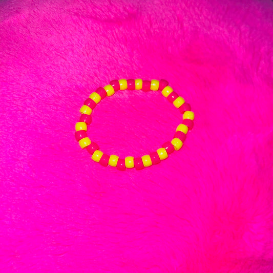 Strawberry lemonade bracelet RTS