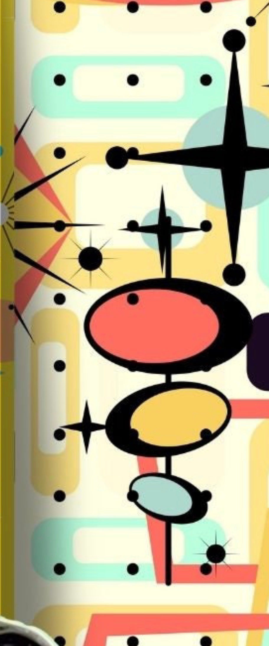 Katie- 1950s vintage wallpaper design: size 8 salerno dress