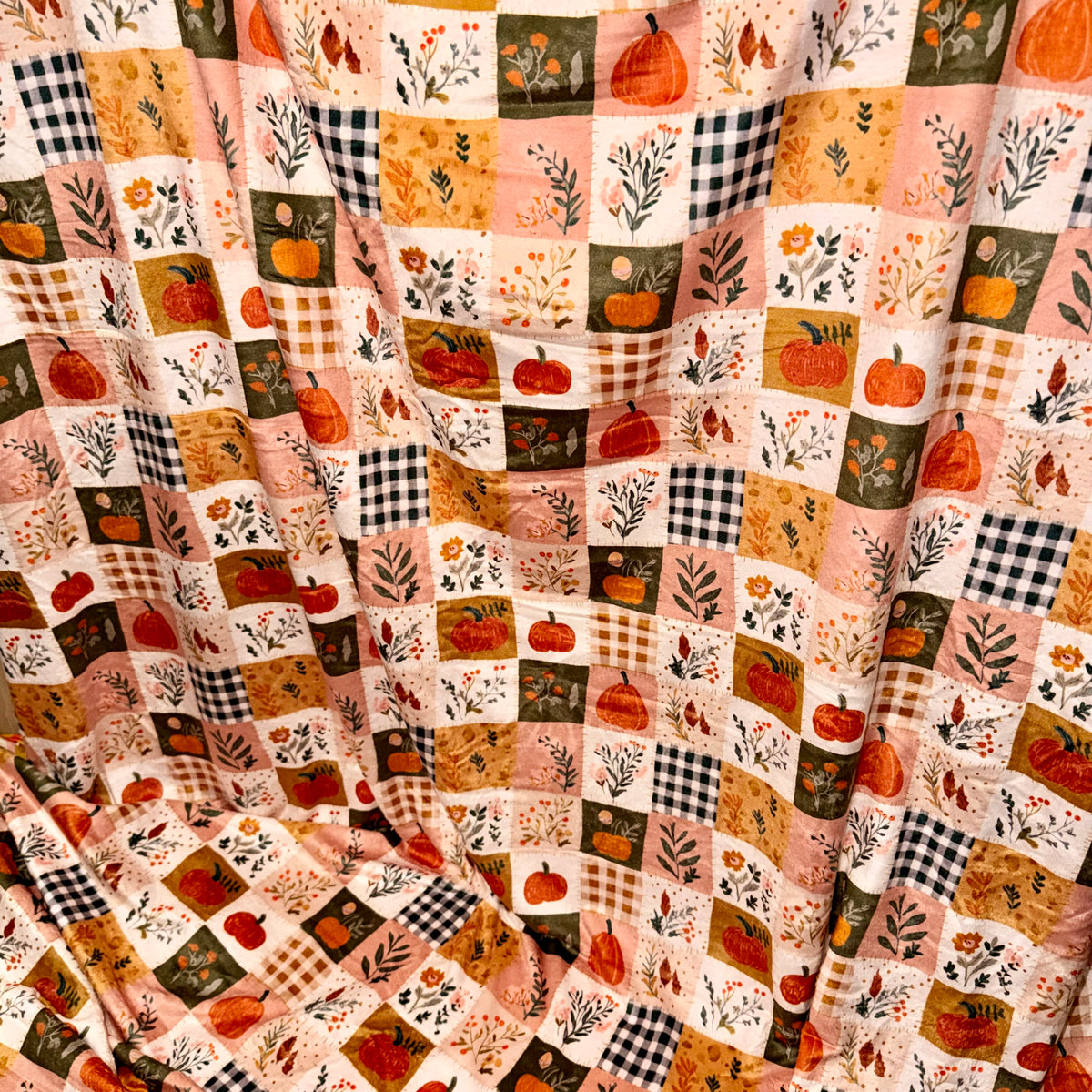 80"x65" minky blanket single layer soft on both sides RTS fall