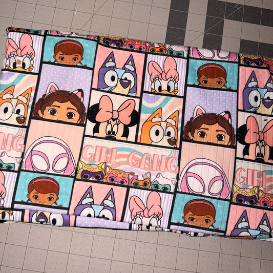 Tori- girl gang fabric- size 7 margot gathered dress 20-25 BD TAT