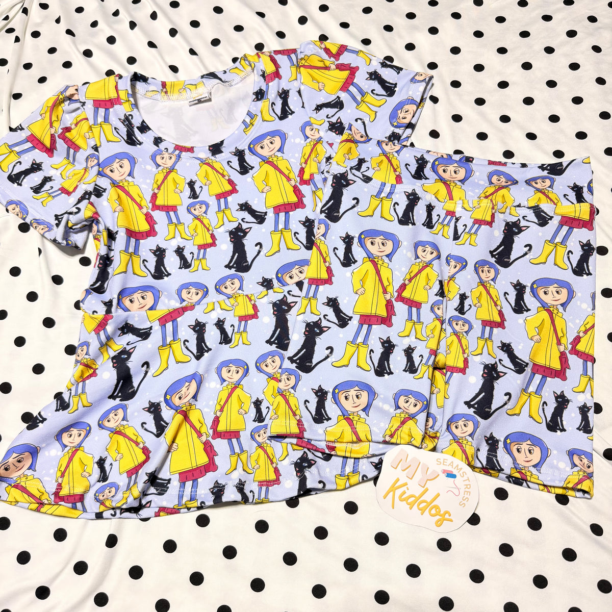 Size 8 galena  top & biker shorts set rts