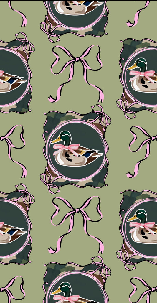 ITEM OF THE WEEK! Mallard Duck Bow Lounge Sweatshirt Pink Trim 20 BD DAY TAT
