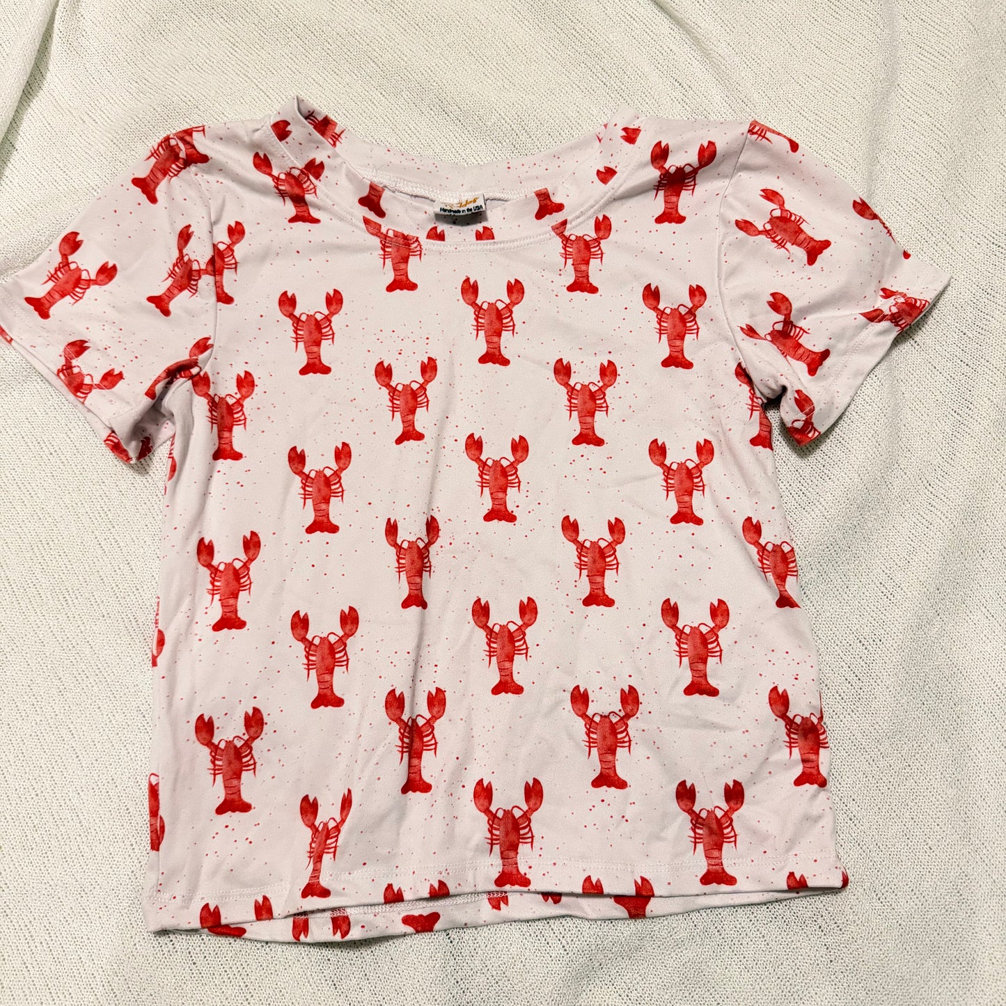 Size 17 kids mock neck tee- brand: my kiddos seamstress- good used condition
