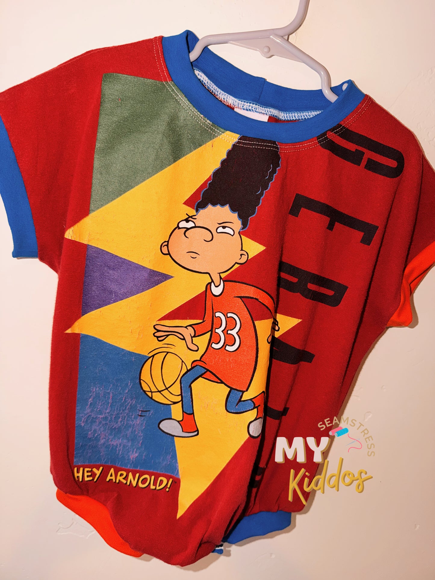 2T romper with snaps RTS upcycled